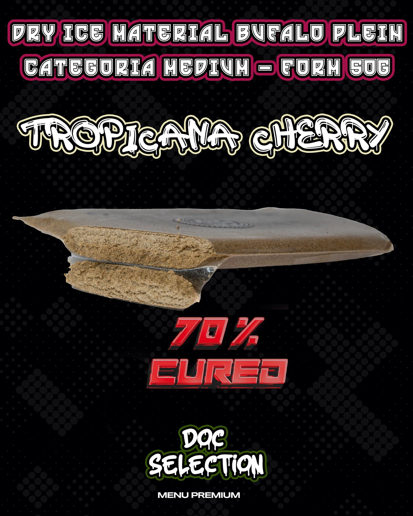 𝘿𝙧𝙮 𝙄𝙘𝙚 𝙈𝙖𝙩𝙚𝙧𝙞𝙖𝙡 𝙈𝙚𝙙𝙞𝙪𝙢  𝘽𝙪𝙛𝙖𝙡𝙤 𝙋𝙡𝙚𝙞𝙣 - 𝙏𝙧𝙤𝙥𝙞𝙘𝙖𝙣𝙖 𝘾𝙝𝙚𝙧𝙧𝙮