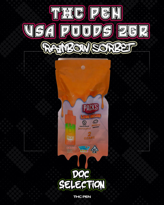 𝙏𝙃𝘾 𝙑𝘼𝙋𝙀 2gr 𝘽𝙮 𝙋𝘼𝘾𝙆𝙎 𝙋𝙊𝙊𝘿𝙎 - 𝙍𝘼𝙄𝙉𝘽𝙊𝙒 𝙎𝙊𝙍𝘽𝙀𝙍𝙏